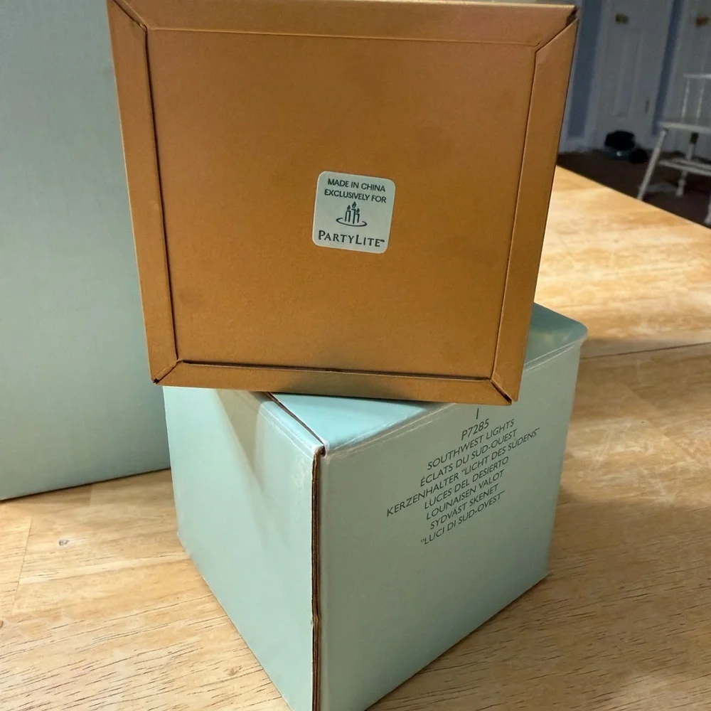 PartyLite Southwest Lights Votive Candle Holder Retired NIB P7285